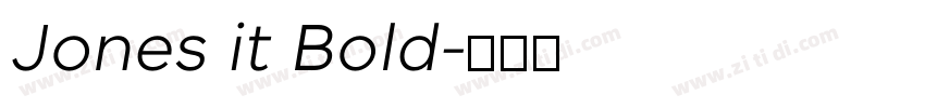Jones it Bold字体转换